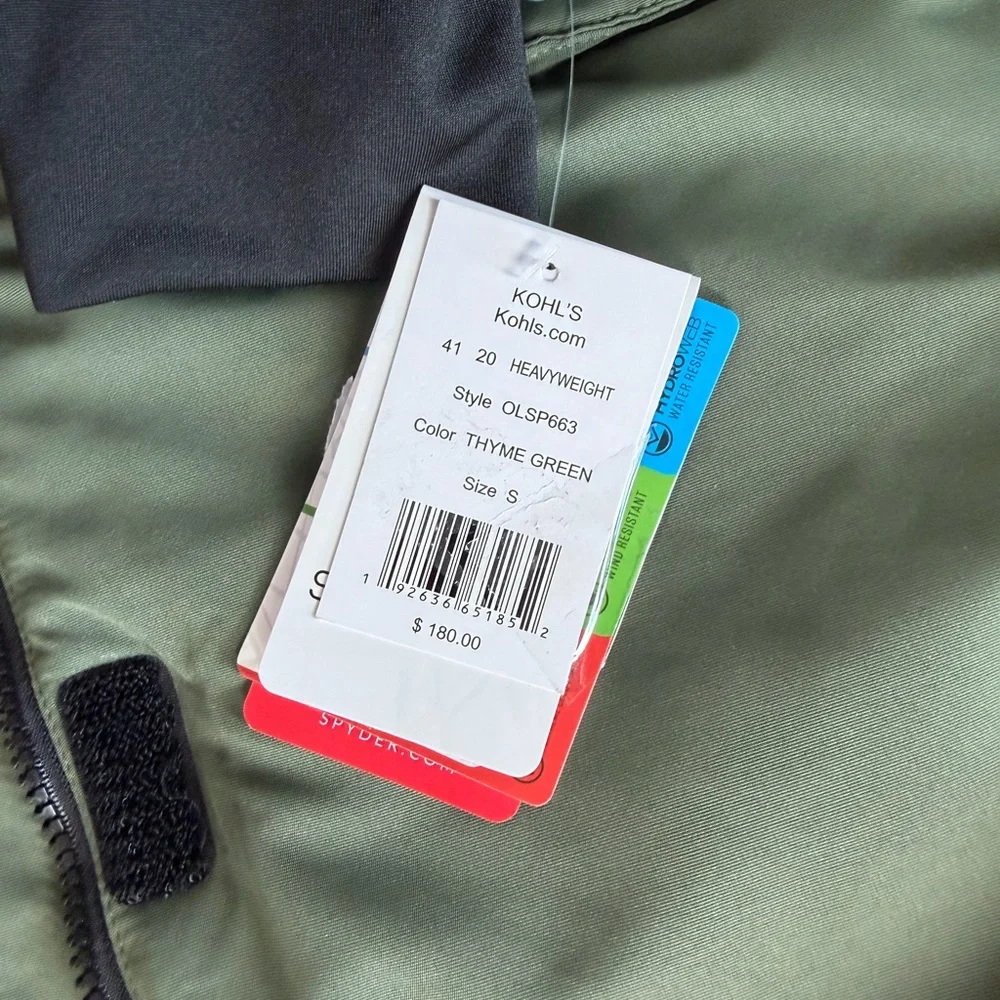 NWT Women’s Small Heavy Weight Spyder Jacket - Picture 2 of 4